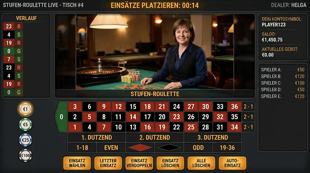 Live Casino Tische · Vox